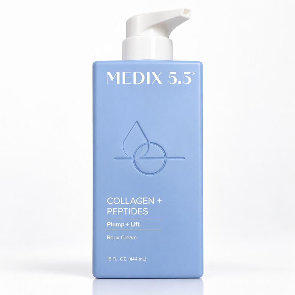 MEDIX 5.5 Collagen + Peptides Plump + Lift Body Cream 15 oz New